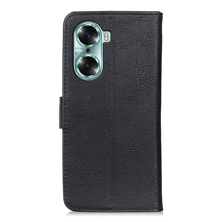 For Huawei Honor 60 KHAZNEH Cowhide Texture Horizontal Flip Leather Phone Case