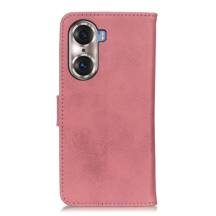 For Huawei Honor 60 Pro KHAZNEH Cowhide Texture Horizontal Flip Leather Phone Case