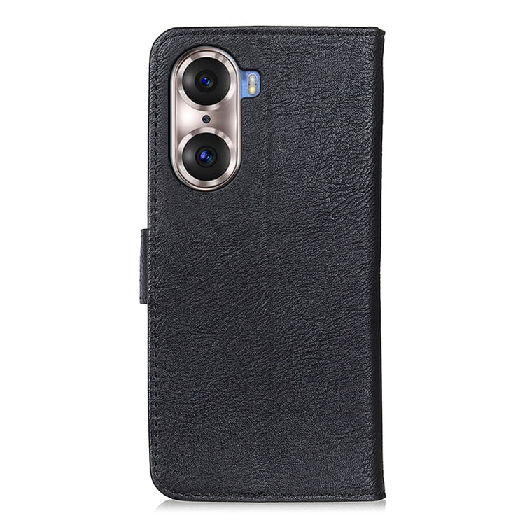 For Huawei Honor 60 Pro KHAZNEH Cowhide Texture Horizontal Flip Leather Phone Case