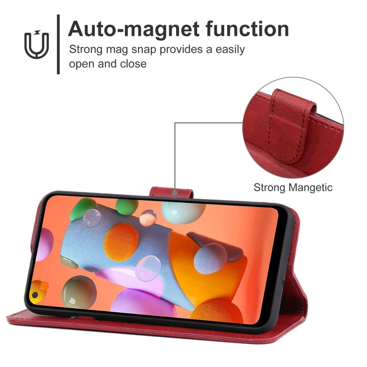 Leather Phone Case For Samsung Galaxy A11