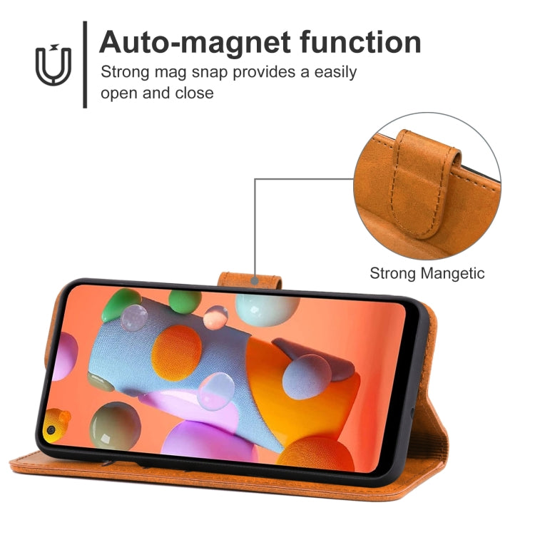 Leather Phone Case For Samsung Galaxy A11