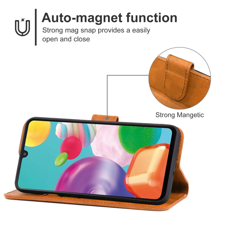 Leather Phone Case For Samsung Galaxy A41 SC-41A