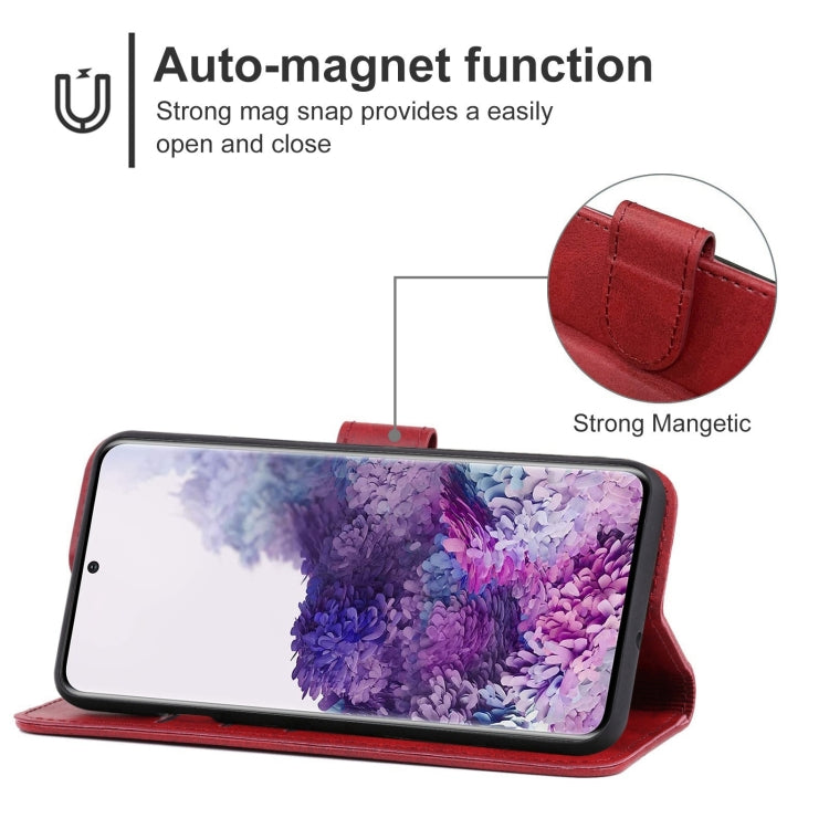For Samsung Galaxy S20+ Leather Phone Case