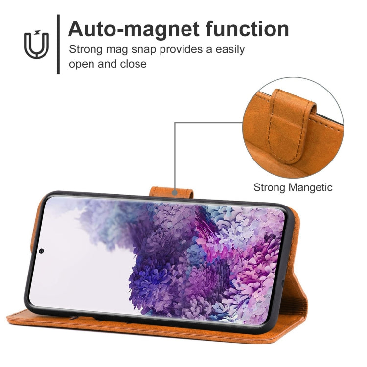 For Samsung Galaxy S20+ Leather Phone Case