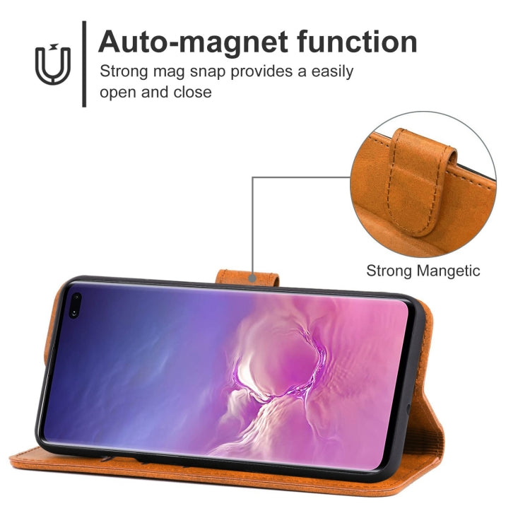 For Samsung Galaxy S10 Leather Phone Case