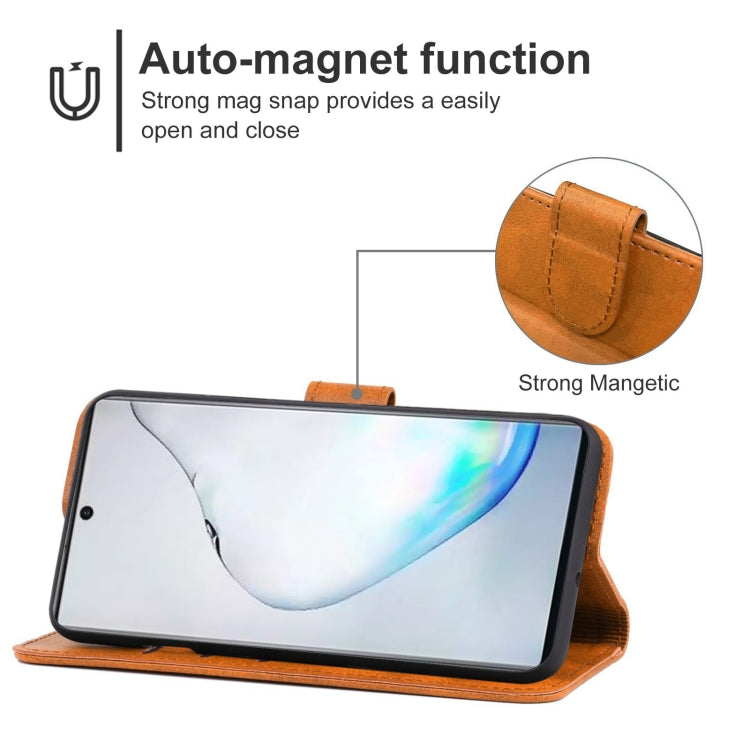 For Samsung Galaxy Note10 Plus Leather Phone Case