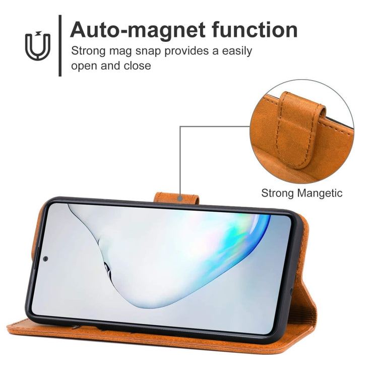 For Samsung Galaxy Note10 Lite / A81 Leather Phone Case