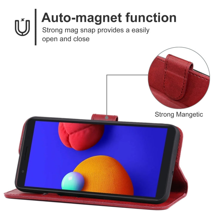 For Samsung Galaxy A01 Core / M01 Core Leather Phone Case