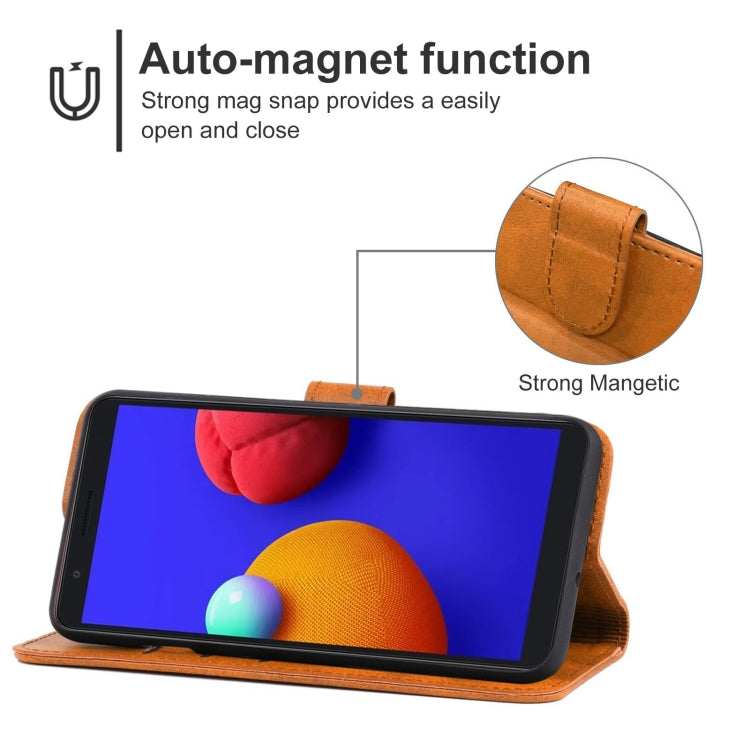 For Samsung Galaxy A01 Core / M01 Core Leather Phone Case
