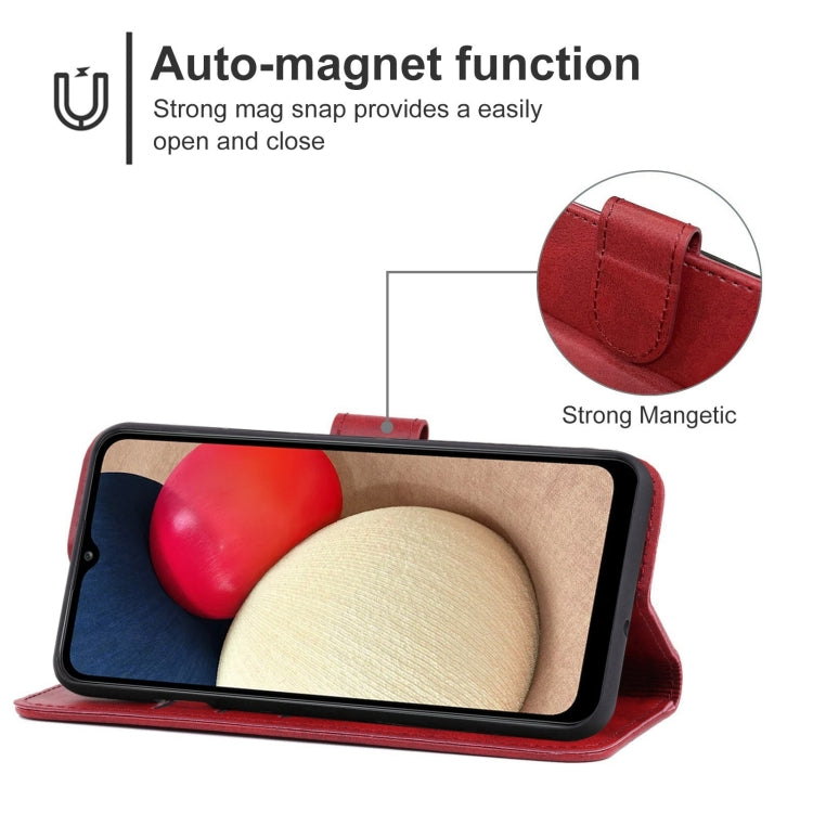 For Samsung Galaxy A02s EU Version Leather Phone Case