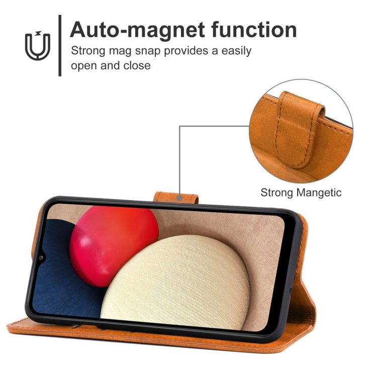 For Samsung Galaxy A02s EU Version Leather Phone Case