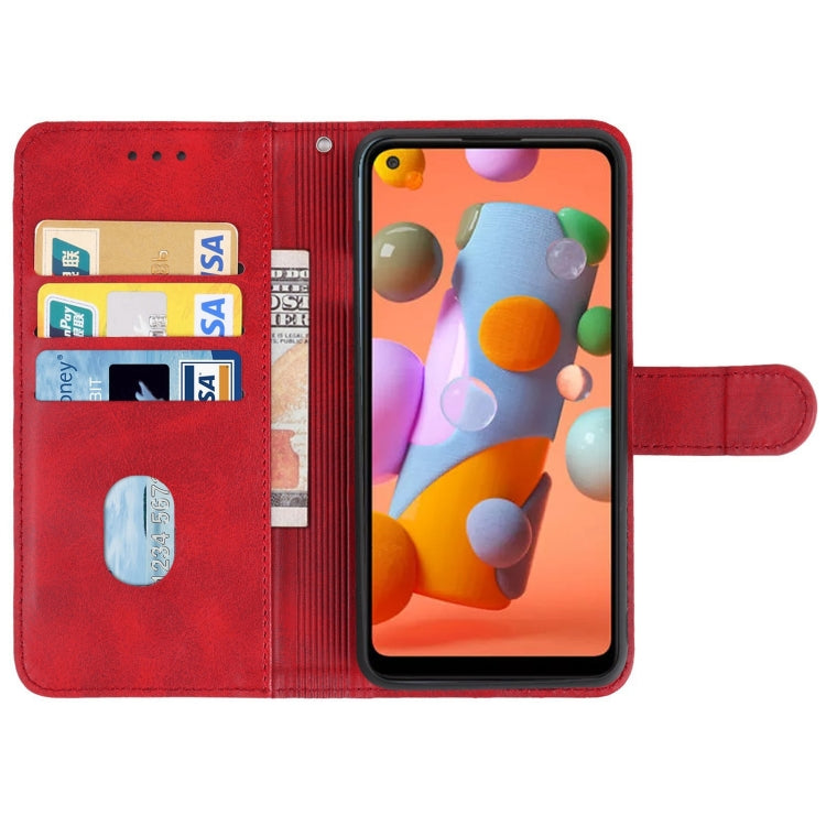 For Samsung Galaxy A11 Leather Phone Case EU Version