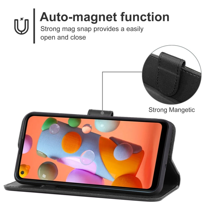 For Samsung Galaxy A11 Leather Phone Case EU Version