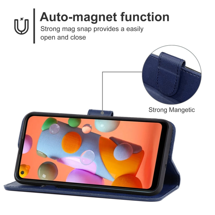 For Samsung Galaxy A11 Leather Phone Case EU Version