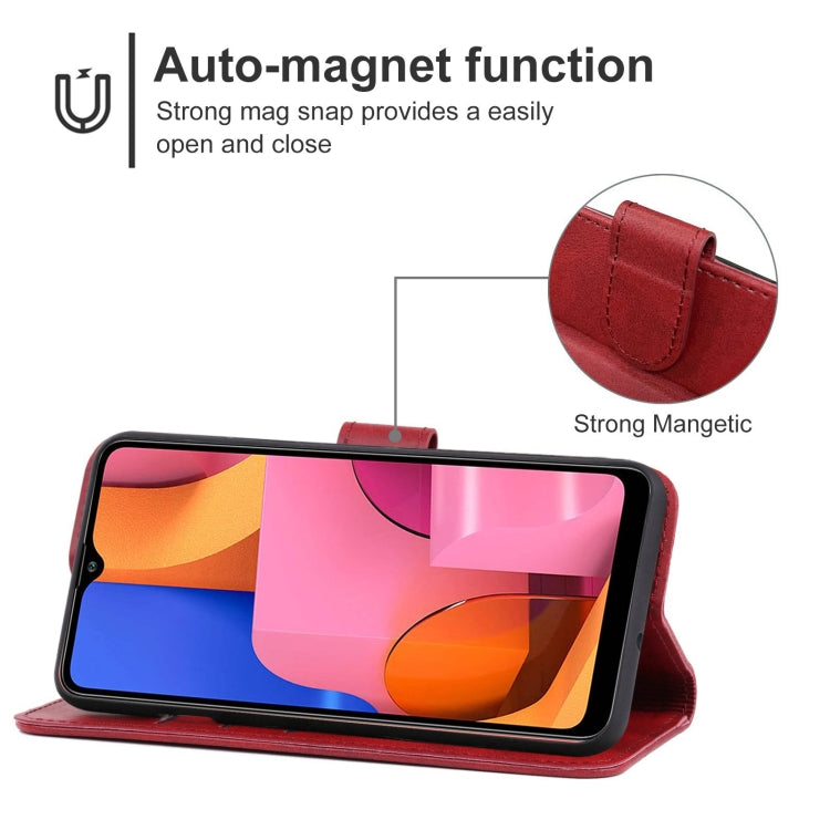 For Samsung Galaxy A20s Leather Phone Case
