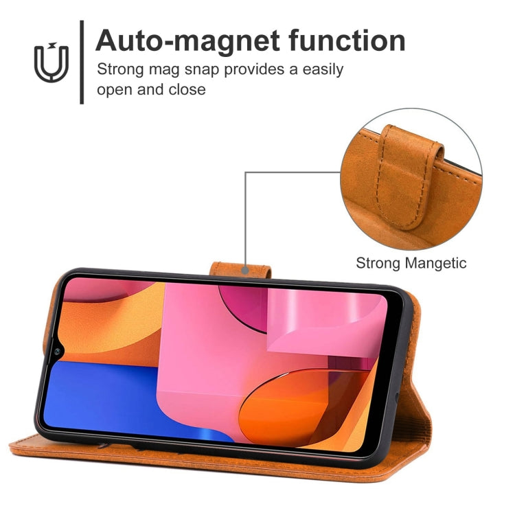 For Samsung Galaxy A20s Leather Phone Case