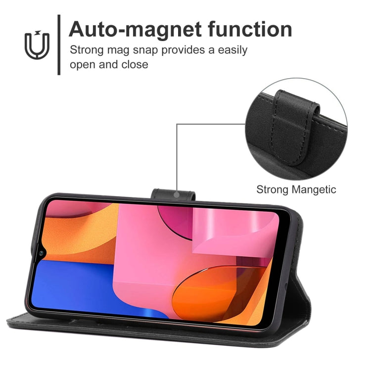 For Samsung Galaxy A20s Leather Phone Case