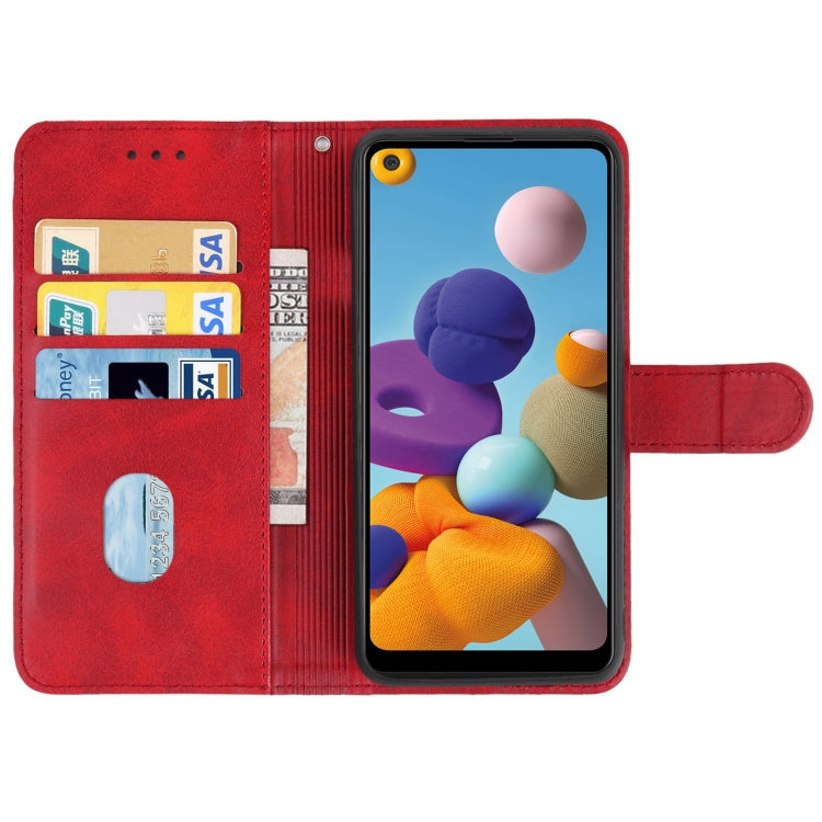 For Samsung Galaxy A21 Leather Phone Case