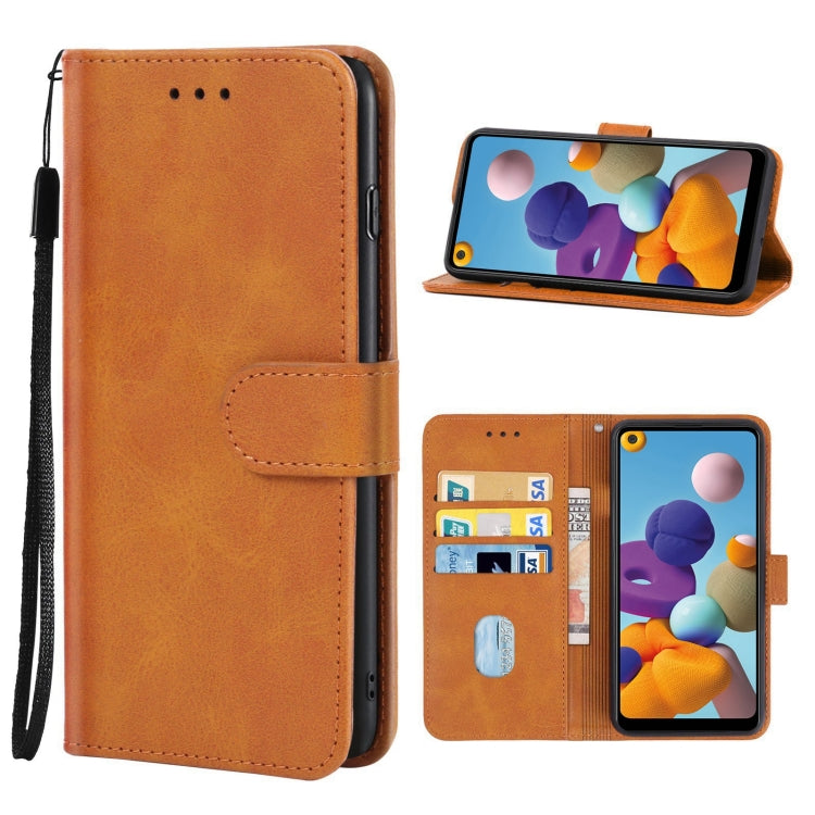 For Samsung Galaxy A21 Leather Phone Case