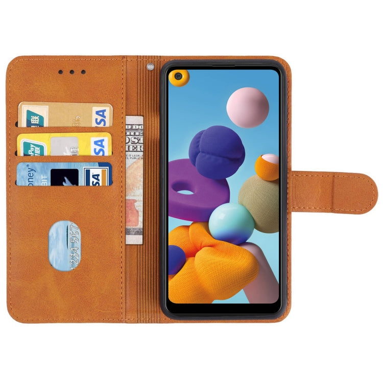 For Samsung Galaxy A21 Leather Phone Case