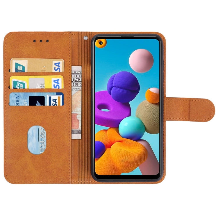 For Samsung Galaxy A21s Leather Phone Case