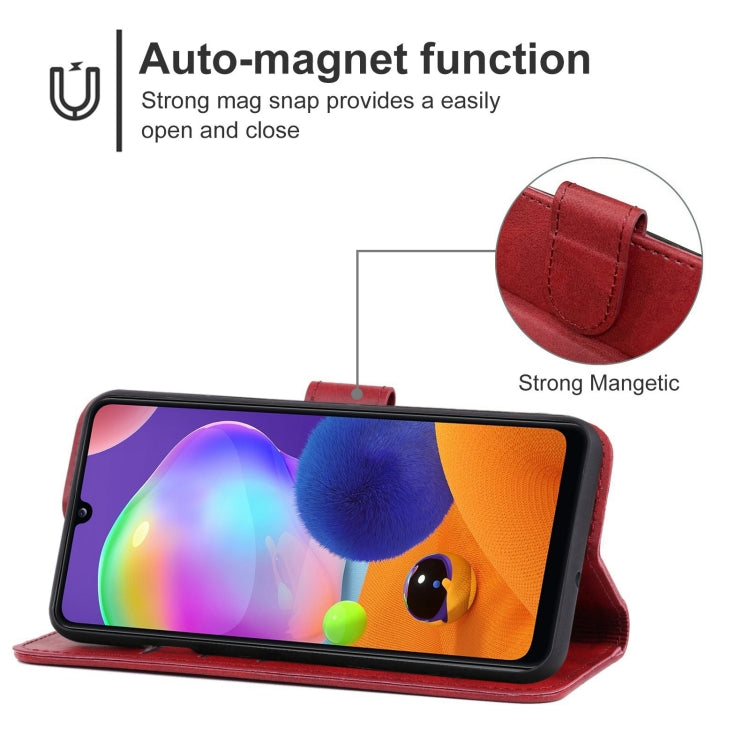 For Samsung Galaxy A31 Leather Phone Case