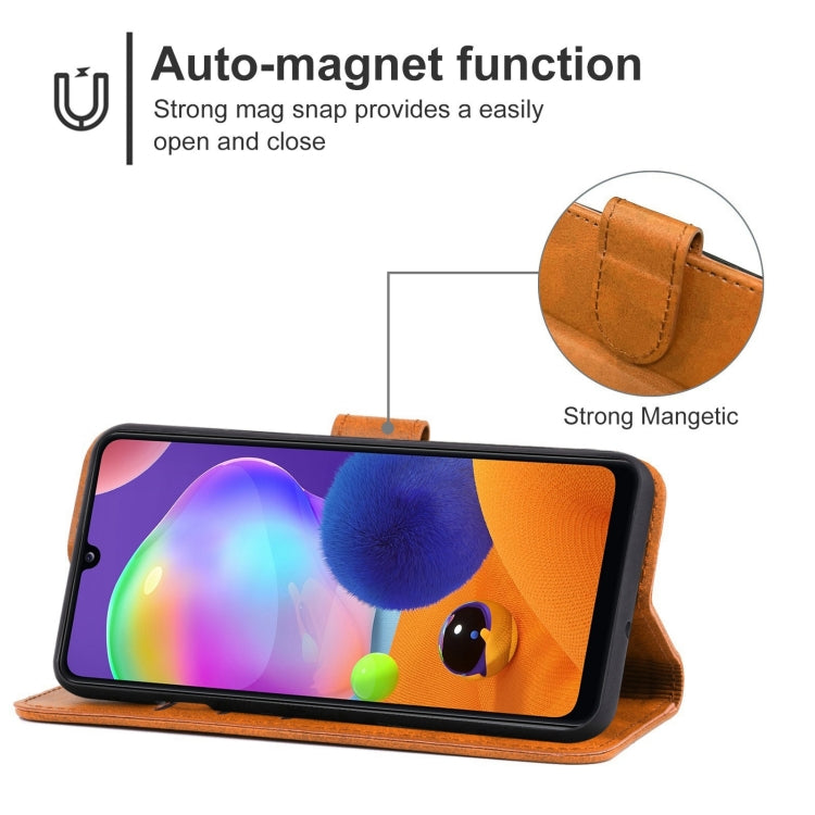 For Samsung Galaxy A31 Leather Phone Case