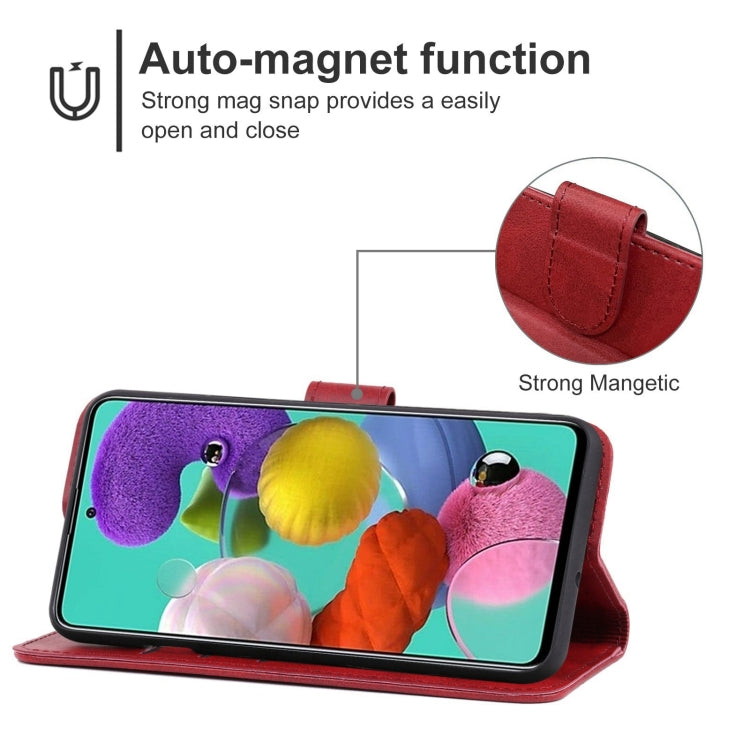 For Samsung Galaxy A51 5G Leather Phone Case