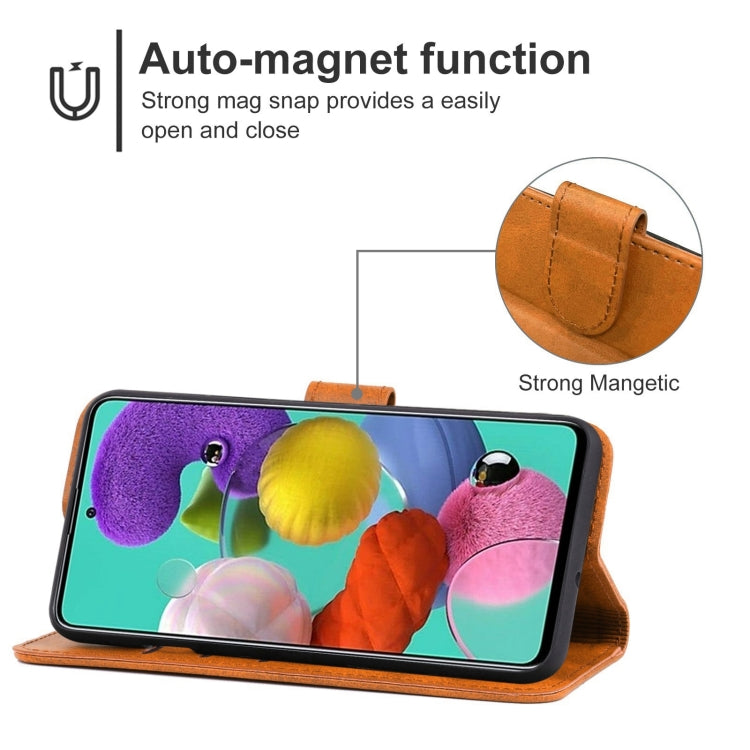 For Samsung Galaxy A51 5G Leather Phone Case