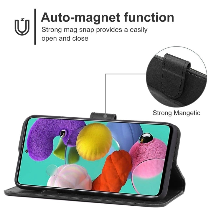 For Samsung Galaxy A51 5G Leather Phone Case