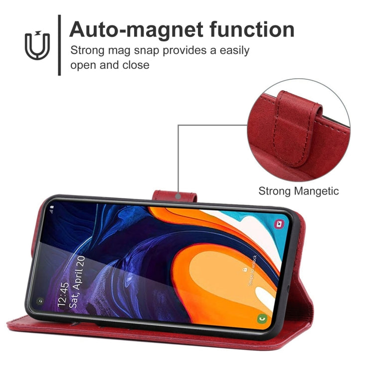 For Samsung Galaxy A60 / M40 Leather Phone Case
