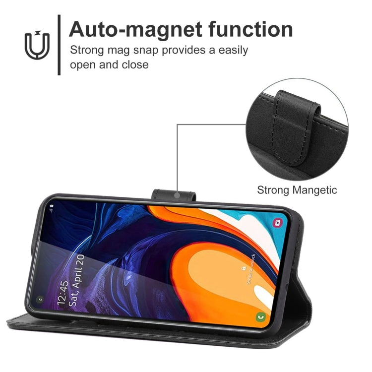 For Samsung Galaxy A60 / M40 Leather Phone Case