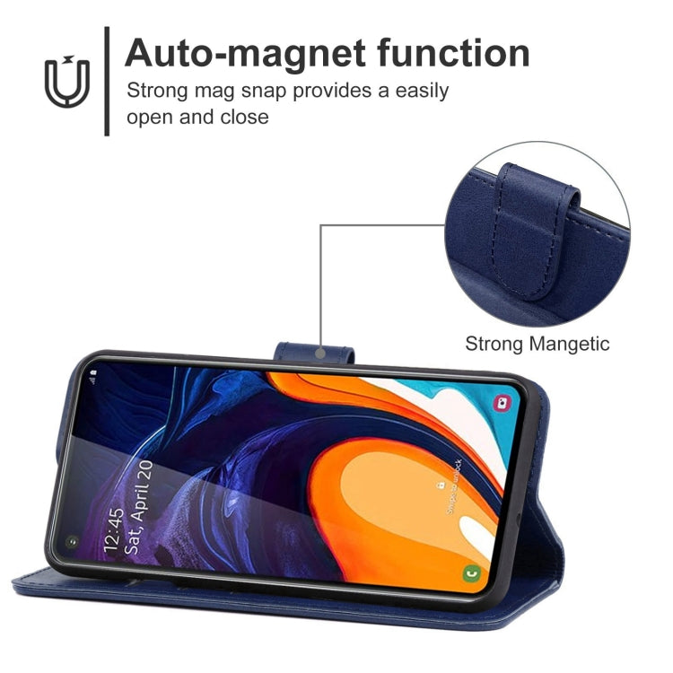 For Samsung Galaxy A60 / M40 Leather Phone Case