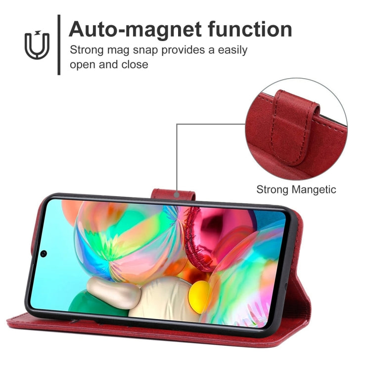 For Samsung Galaxy A71 4G Leather Phone Case