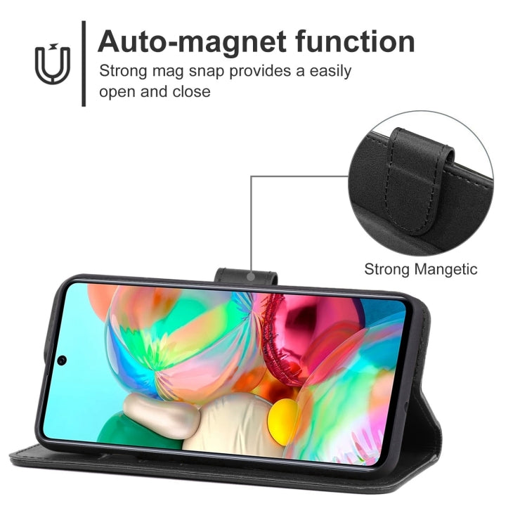 For Samsung Galaxy A71 4G Leather Phone Case