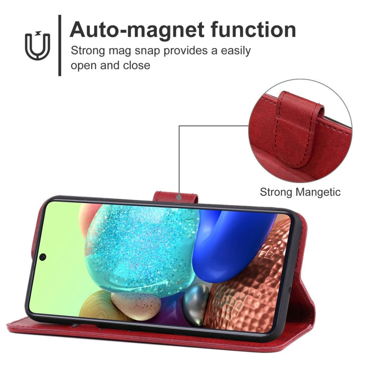 For Samsung Galaxy A71 5G Leather Phone Case
