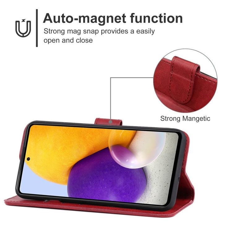 For Samsung Galaxy A72 4G / 5G Leather Phone Case
