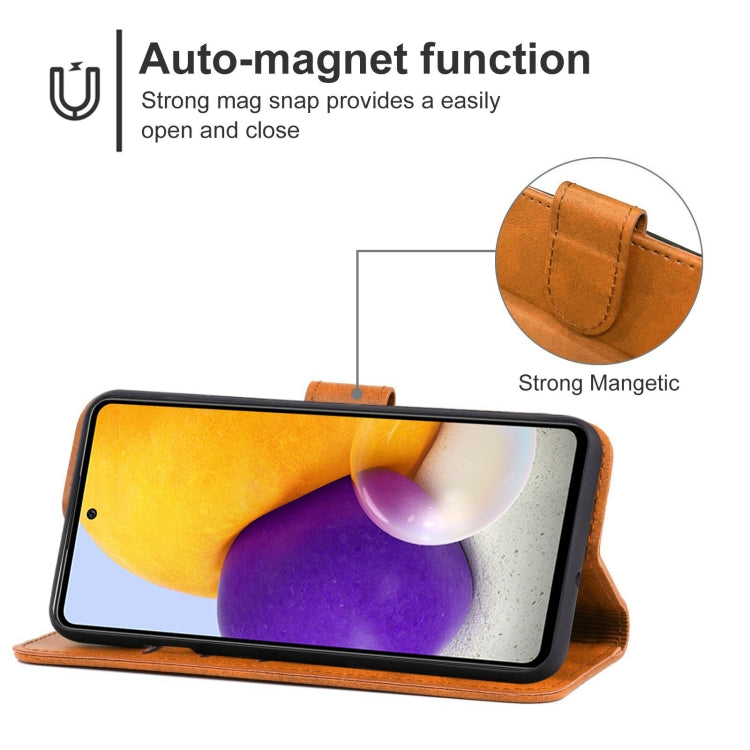 For Samsung Galaxy A72 4G / 5G Leather Phone Case