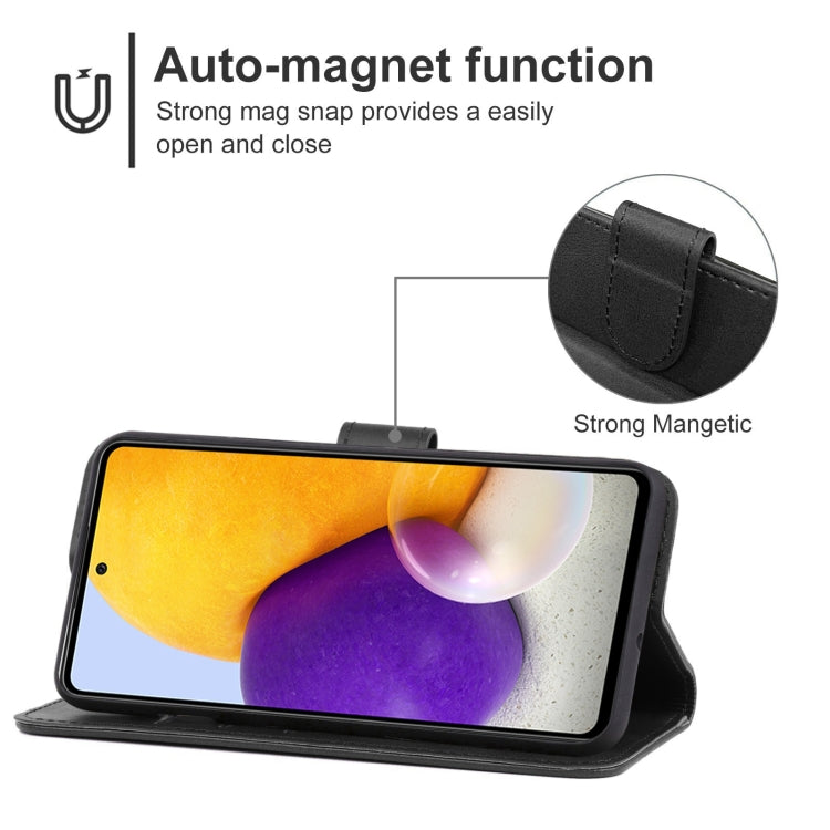 For Samsung Galaxy A72 4G / 5G Leather Phone Case