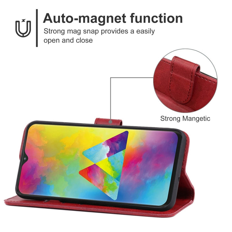 For Samsung Galaxy M20 Leather Phone Case