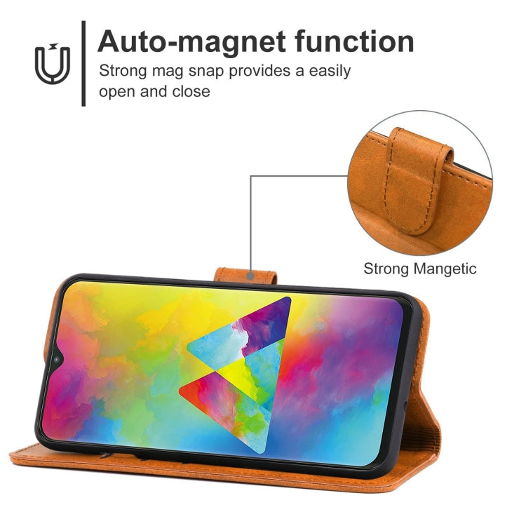 For Samsung Galaxy M20 Leather Phone Case