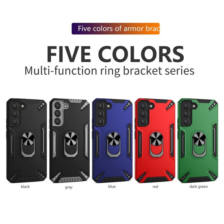 For Samsung Galaxy S22 5G PC + TPU Phone Case with Rotatable Ring Holder