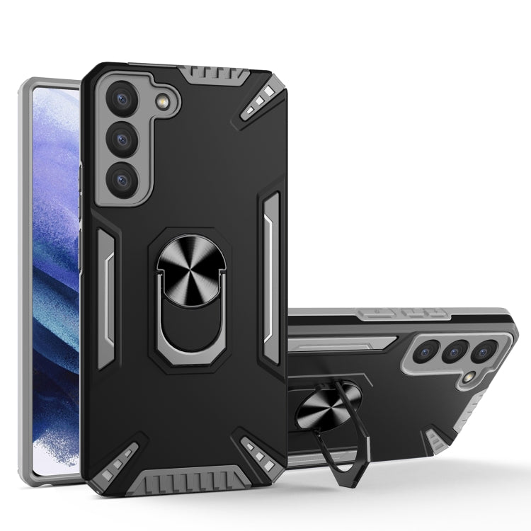 For Samsung Galaxy S22+ 5G PC + TPU Phone Case with Rotatable Ring Holder