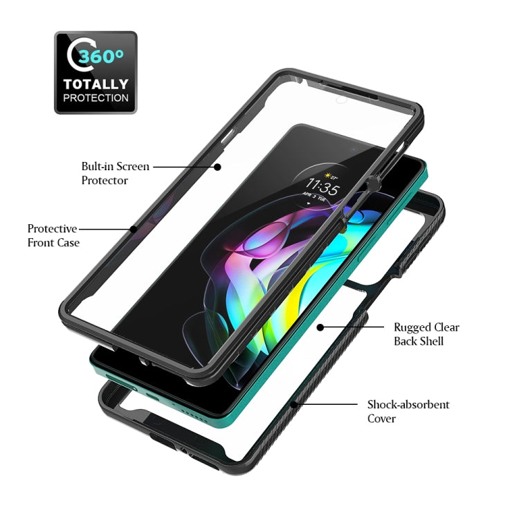 For Motorola Edge 20 Starry Sky PC + TPU Phone Case with PET Film