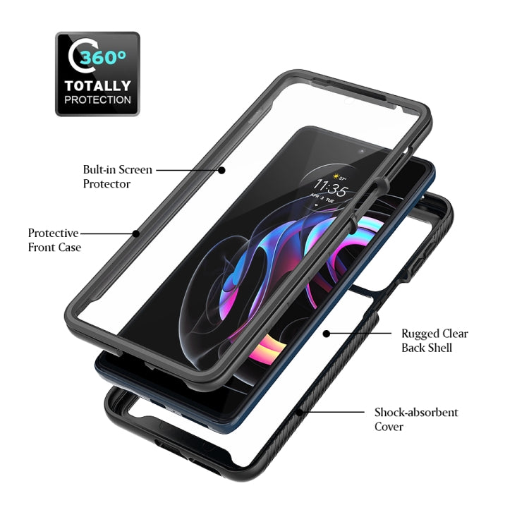 For Motorola Edge 20 Pro Starry Sky PC + TPU Phone Case with PET Film