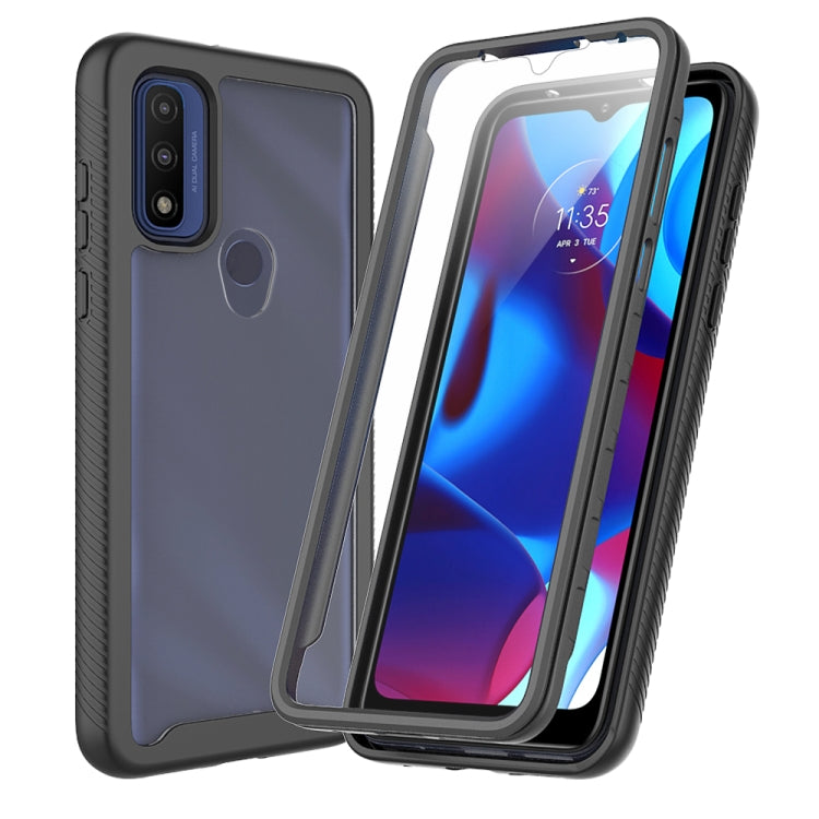 For Motorola G Pure Starry Sky PC + TPU Phone Case with PET Film