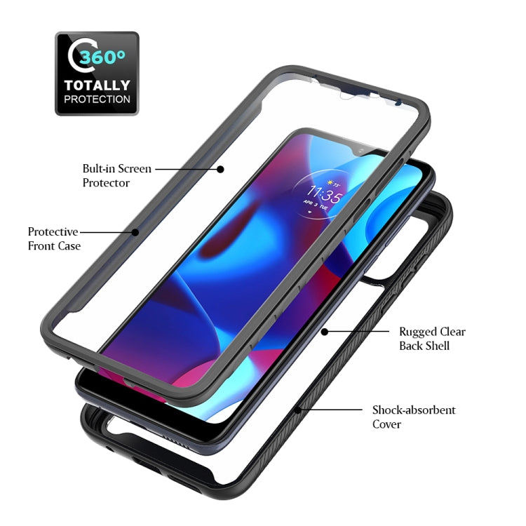 For Motorola G Pure Starry Sky PC + TPU Phone Case with PET Film