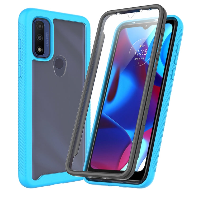For Motorola G Pure Starry Sky PC + TPU Phone Case with PET Film