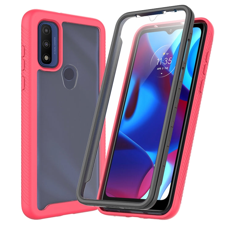 For Motorola G Pure Starry Sky PC + TPU Phone Case with PET Film