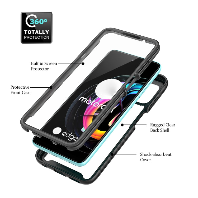 For Motorola Edge 20 Lite Starry Sky PC + TPU Phone Case with PET Film